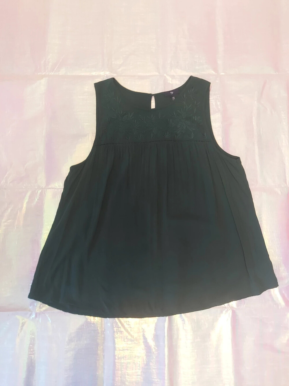 Gap Dark Emerald Green Blouse